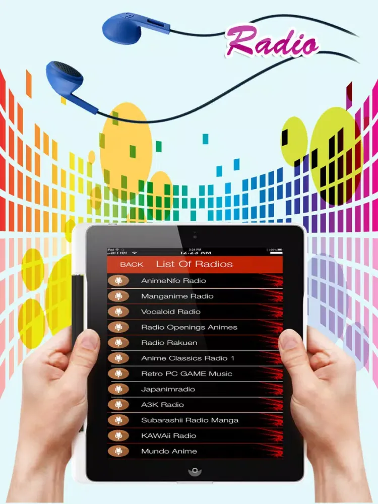 Tangkapan skrin Anime Radio - Best of Nihon Music Stations Pro iPad 