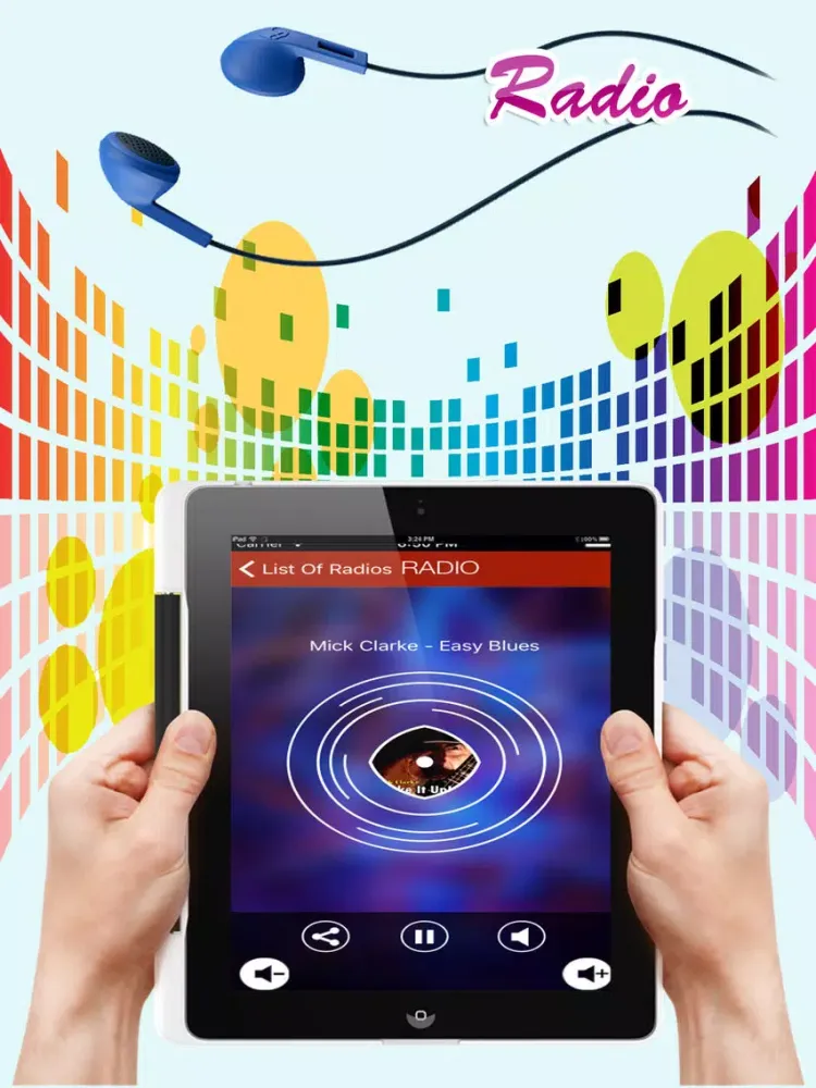 Ảnh chụp màn hình của Blues Radio - Blues Music Radio Stations FM/AM iPad 