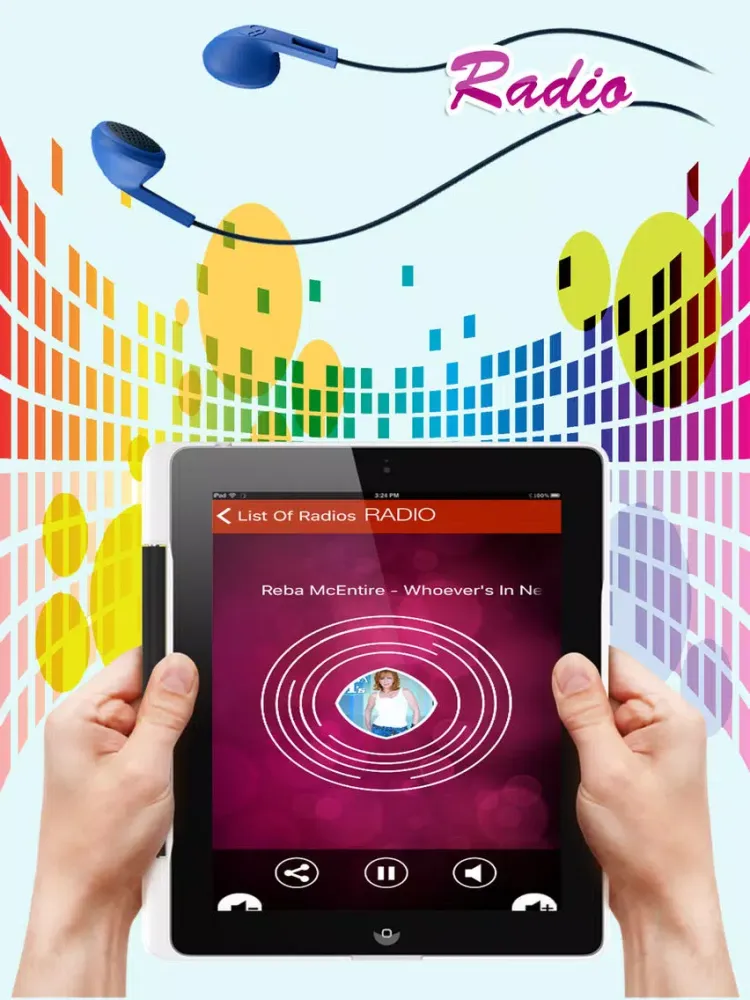 Country Radios - Top Music Stations - live mp3 iPad 应用截图