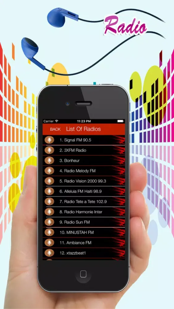 Ảnh chụp màn hình của Haiti radios - Meilleur joueur de musique FM Pro