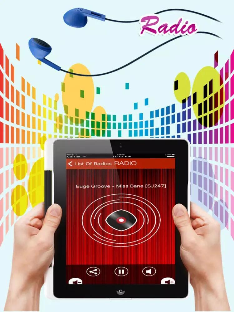 New York Radios - Top Music and News Stations Pro iPad 应用截图