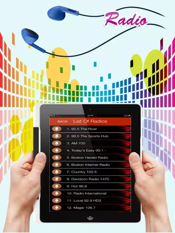 Iran Radios - Top Stations Music Player Iranian FM iPad 應用截圖