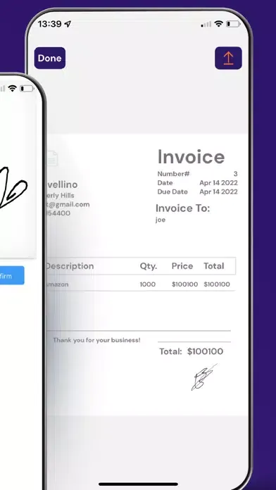 Capturas de pantalla de BillBook - Free Invoice Maker