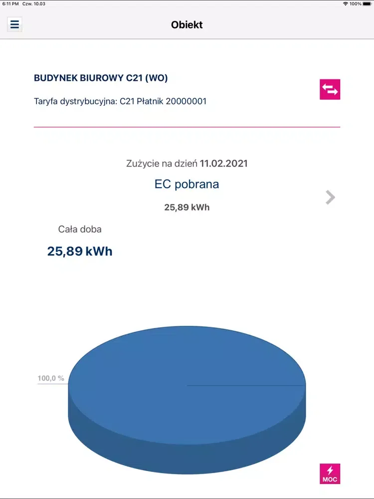 Tauron eLicznik WO iPad  Screenshots