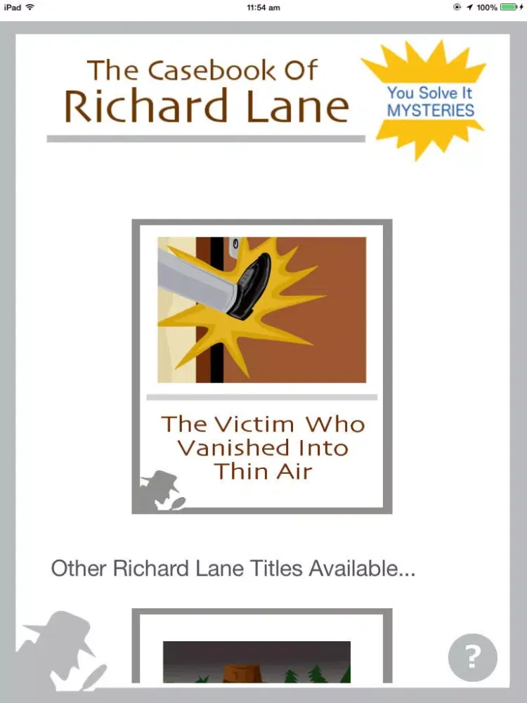 Скриншоты Richard Lane Mystery: The Victim Who Vanished Into Thin Air iPad 