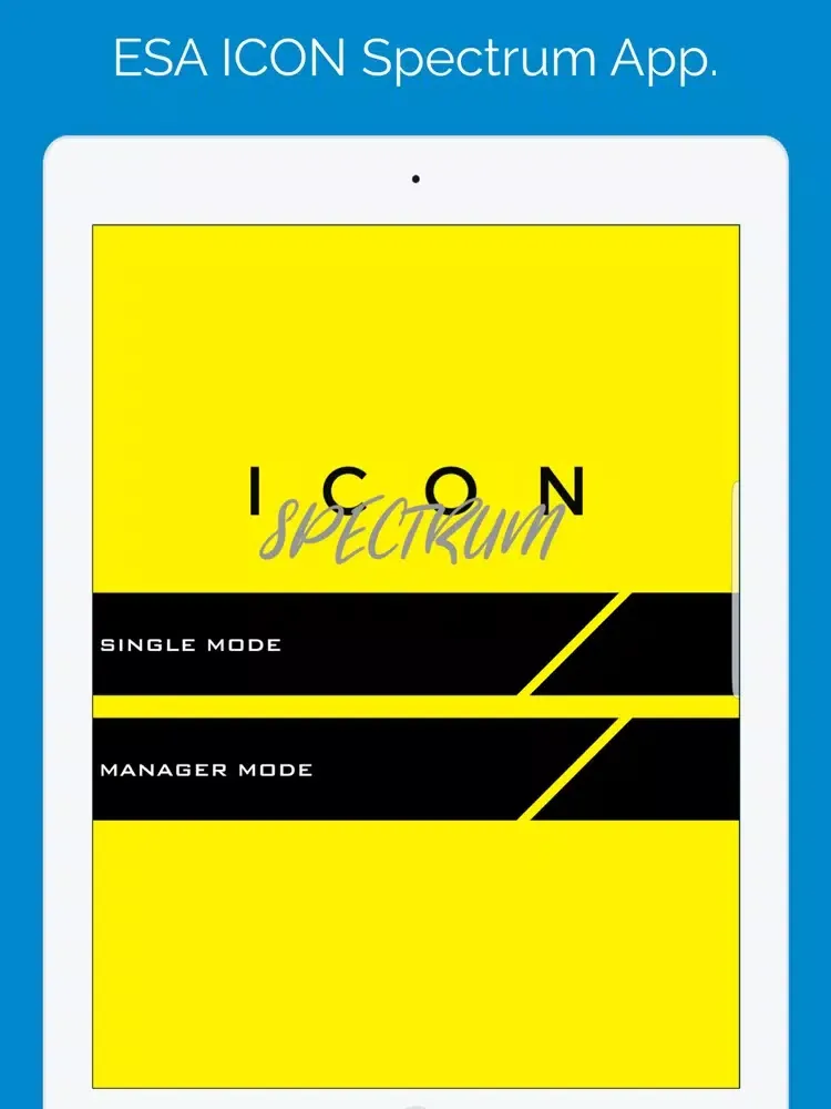 ภาพหน้าจอของ ICON Spectrum App iPad 