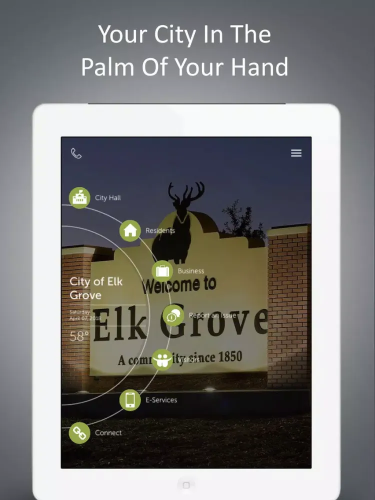 Ảnh chụp màn hình của City of Elk Grove iPad 