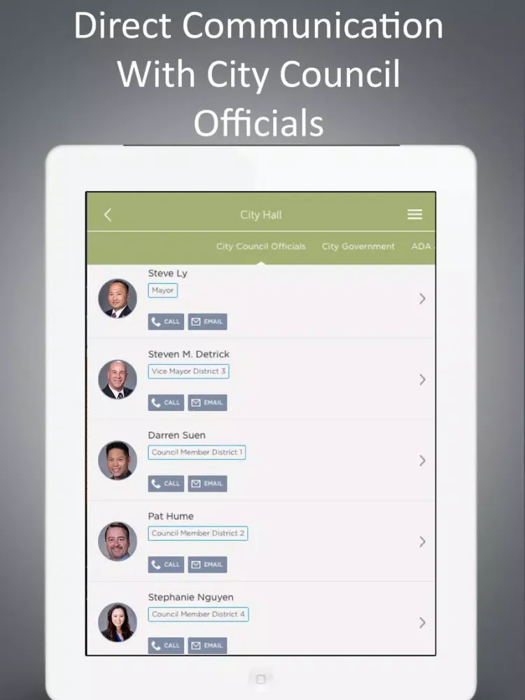 Ảnh chụp màn hình của City of Elk Grove iPad 