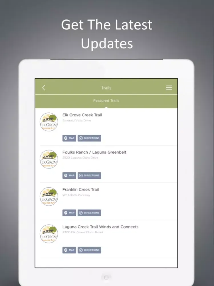 Ảnh chụp màn hình của City of Elk Grove iPad 