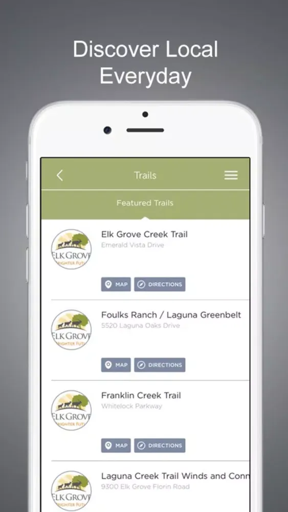 Ảnh chụp màn hình của City of Elk Grove