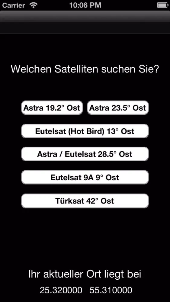 Zrzuty ekranu SatFinder GPS Pro