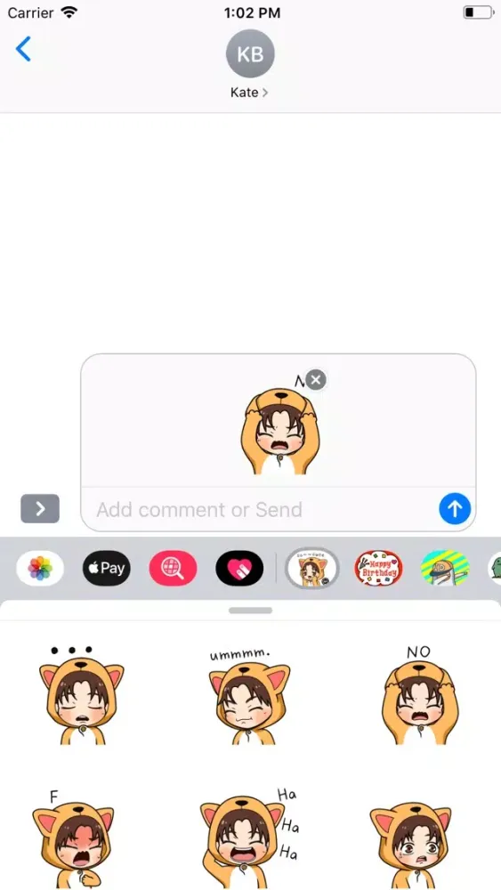 Cut Kawaii Stickers GIF स्क्रीनशॉट