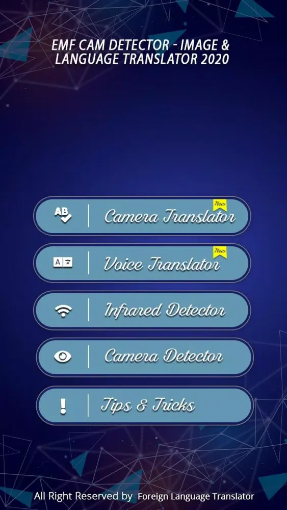 Capturas de pantalla de EMF Cam Detector & Translator