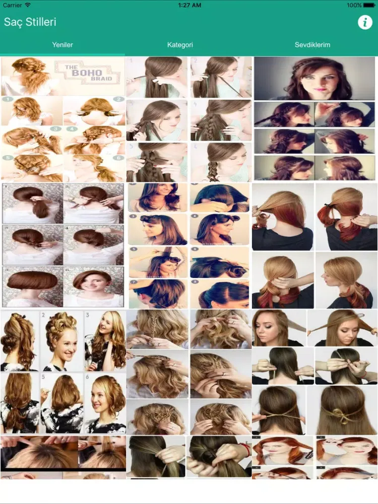 ภาพหน้าจอของ Saç Stilleri (Adım-Adım) iPad 