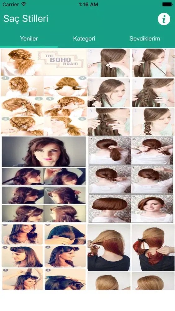 ภาพหน้าจอของ Saç Stilleri (Adım-Adım)