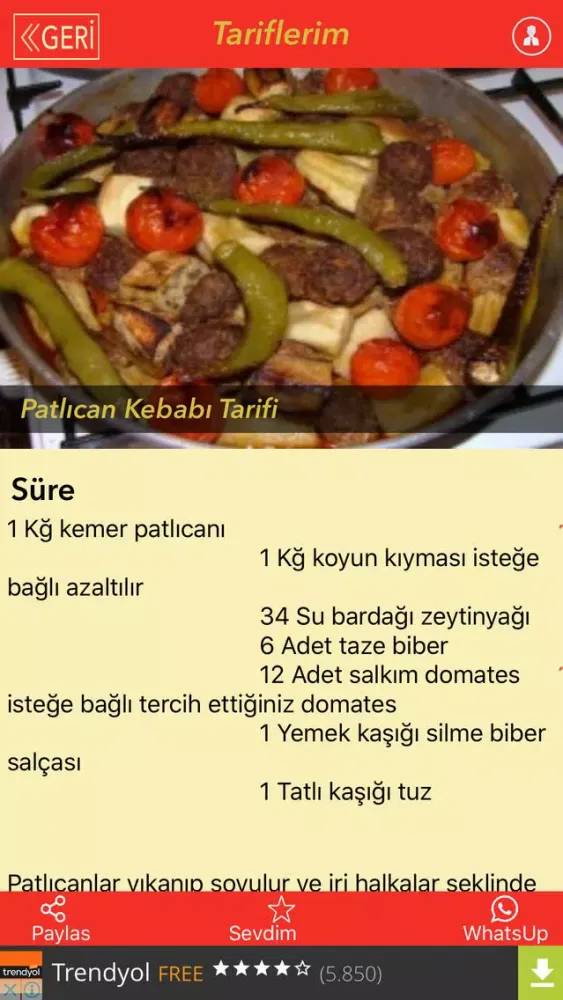 Capturas de pantalla de Yemek Tarifleri Resimli - Kolay, Pratik, Binlerce Yemek