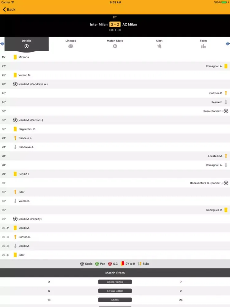 Tangkapan layar Live3s iPad 