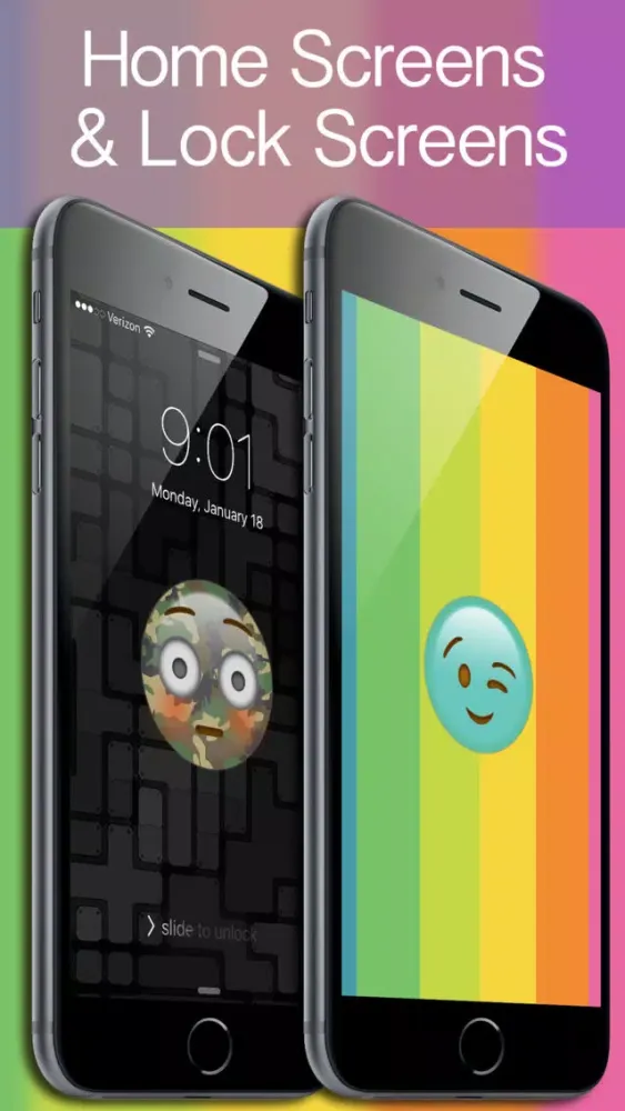 Ảnh chụp màn hình của Emoji Wallpaper Builder! FREE - Backgrounds, Themes, & Wallpaper Creator
