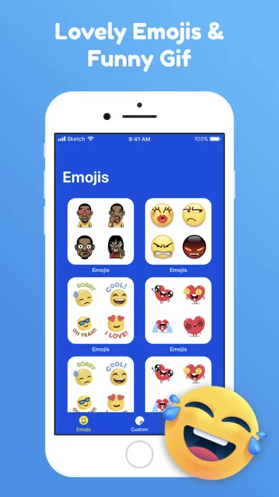 Скриншоты Funny emoji - custom my emojis