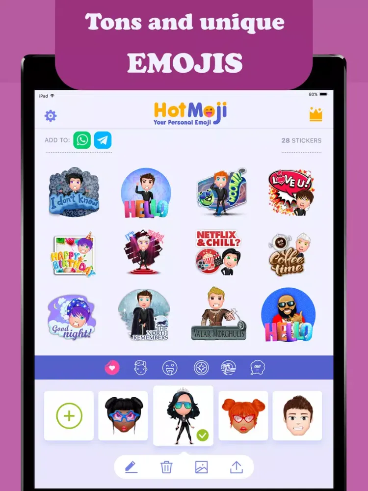 Emoji Maker - Hotmoji iPad  Screenshots