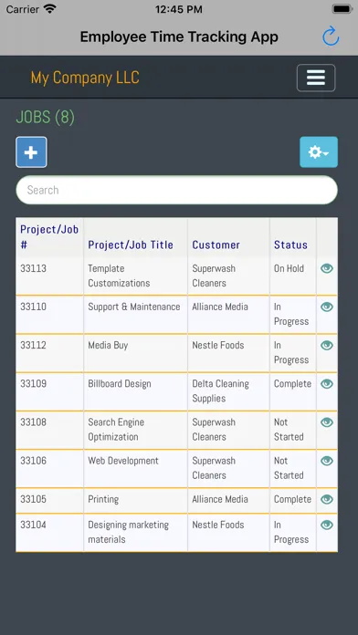تصاویر Employee Time Tracking App