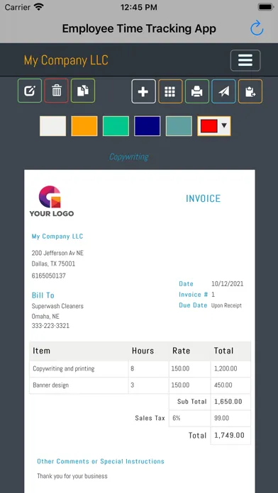 تصاویر Employee Time Tracking App