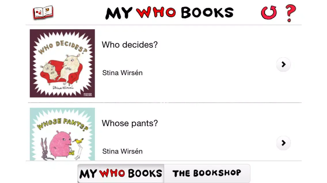 Ảnh chụp màn hình của Who …? – Picture books for the very young. Read, look, listen!