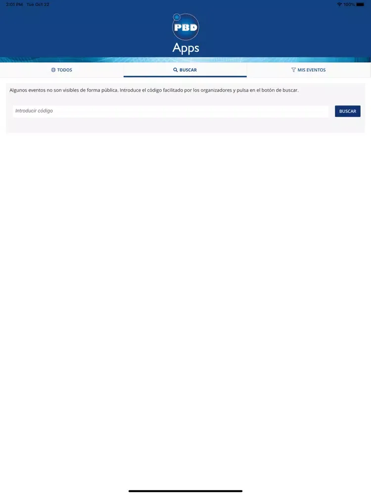 Ảnh chụp màn hình của PBD iPad 