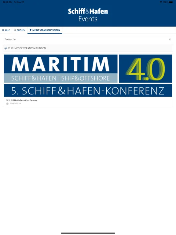 Schiff&Hafen Events iPad  Screenshots