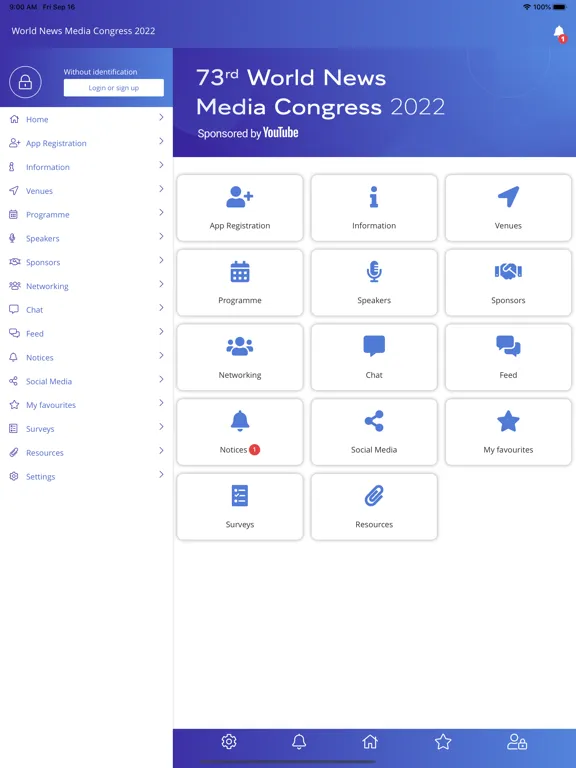 Скриншоты World News Media Congress 2022 iPad 