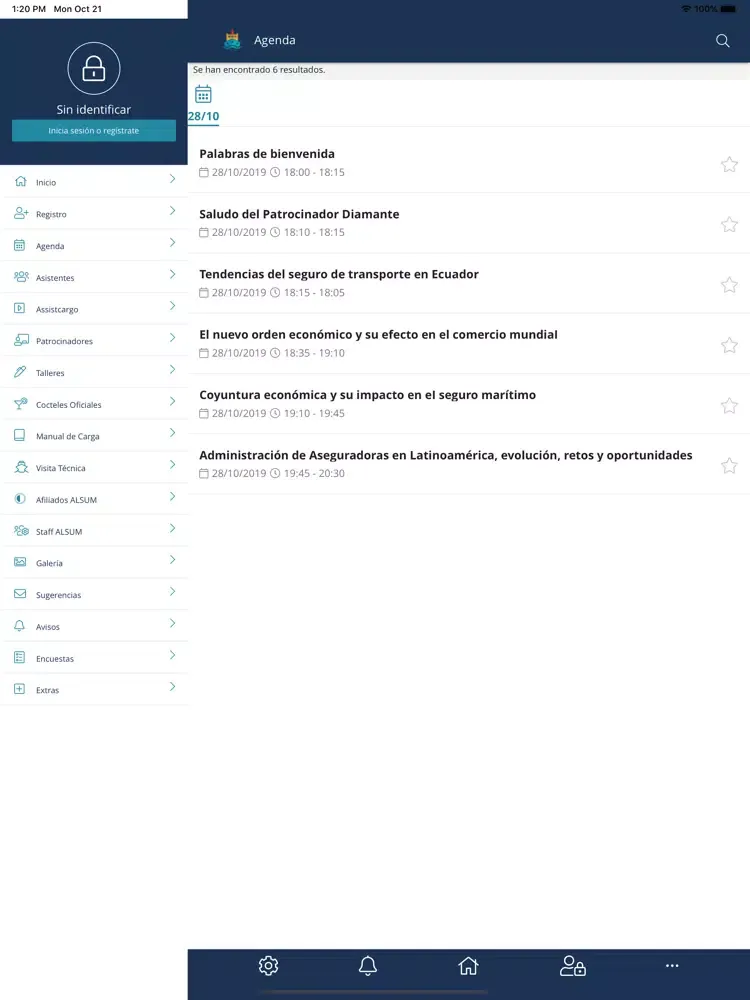 Congreso ALSUM Guayaquil 2019 iPad  سکرین شاٹس