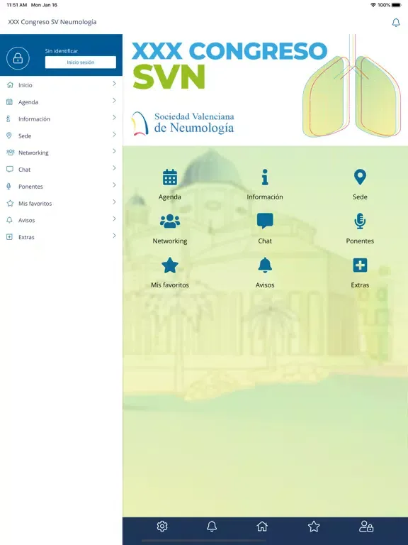 XXX Congreso SV Neumología iPad  Ekran Görüntüleri