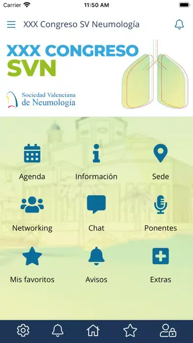 XXX Congreso SV Neumología Ekran Görüntüleri
