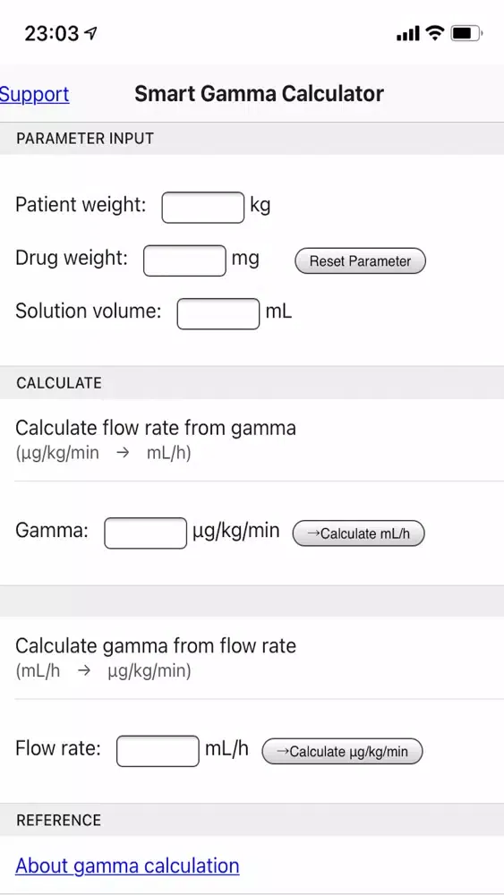 Captures d'écran de Smart Gamma Calculator