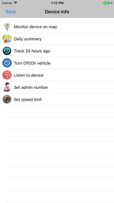 ภาพหน้าจอของ DNO GPS Tracker