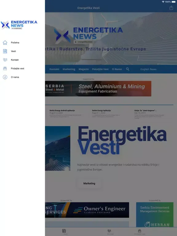Energetika Vesti iPad  스크린샷