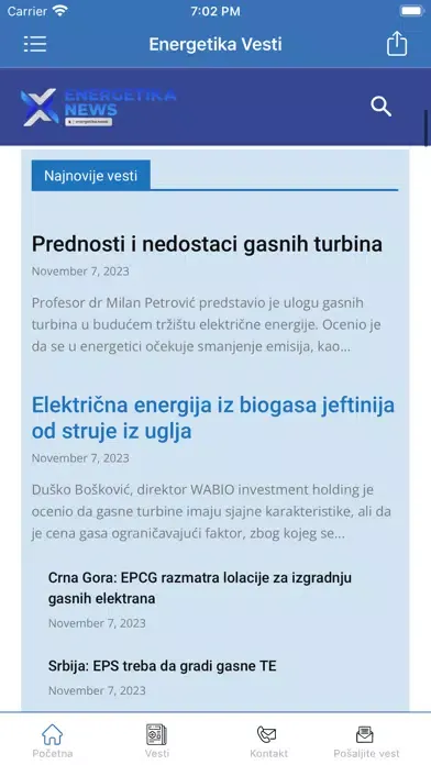 Energetika Vesti 스크린샷
