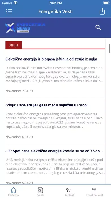 Energetika Vesti 스크린샷