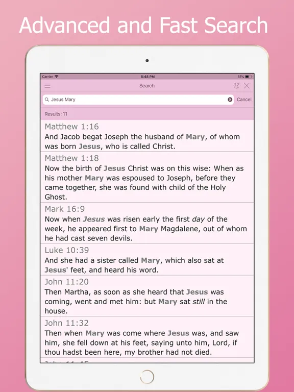 Women's Bible Audio Scripture iPad  Screenshots