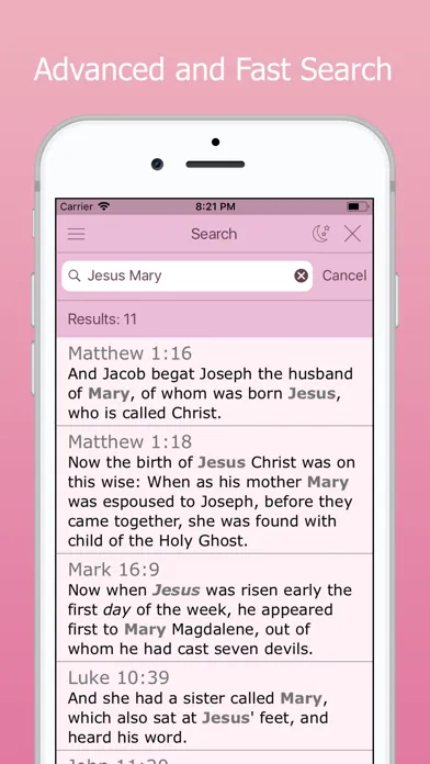 Women's Bible Audio Scripture Screenshots