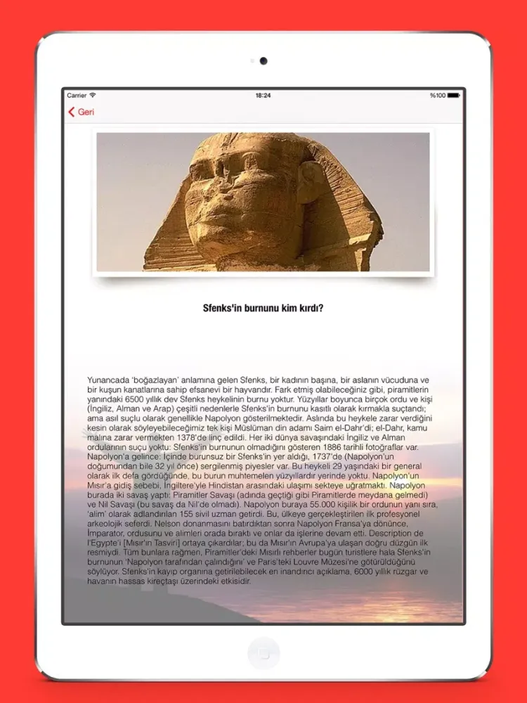 ภาพหน้าจอของ Biliyor musunuz? iPad 