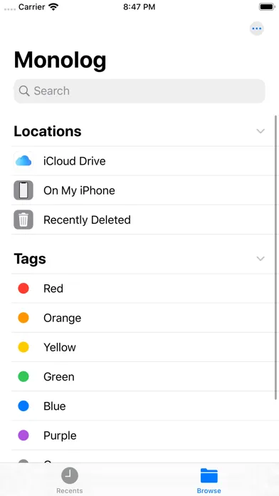 Monolog. Ekran Görüntüleri