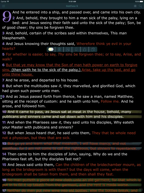 Screenshot di Bible Offline with Red Letter iPad 