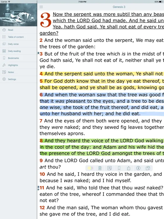 Screenshot di Bible Offline with Red Letter iPad 