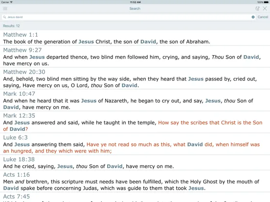 Screenshot di Bible Offline with Red Letter iPad 