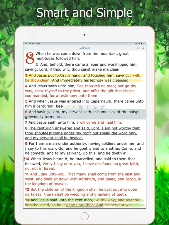 Tangkapan skrin King James Bible with Audio iPad 