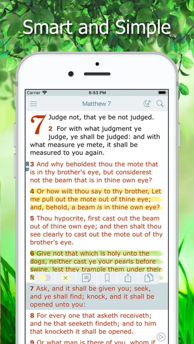 Tangkapan skrin King James Bible with Audio