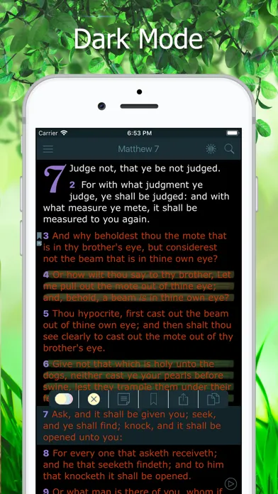 Tangkapan skrin King James Bible with Audio