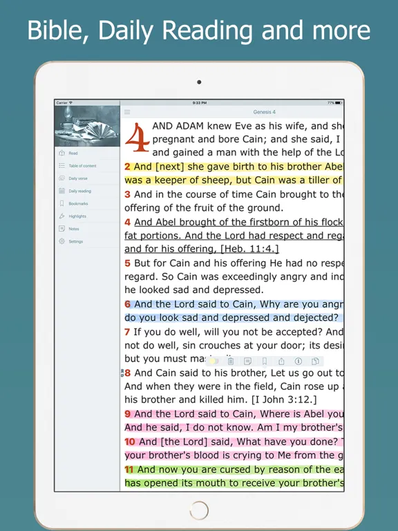 Amplified Bible with Audio iPad  سکرین شاٹس
