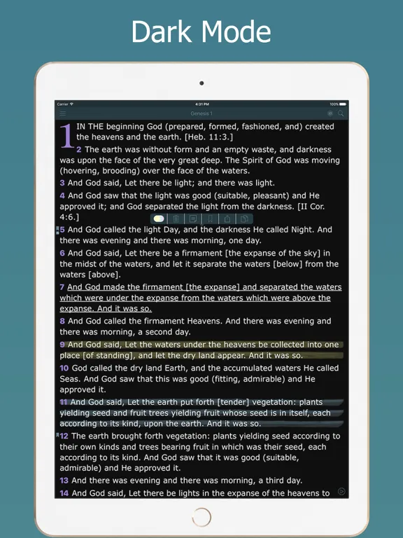 Amplified Bible with Audio iPad  سکرین شاٹس